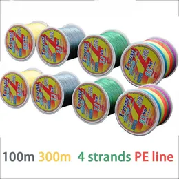 Accessori per la pesca 100M 300M Braid Line Fishing Lines Multifilament String 3.9Kg-48.5Kg Strength Test Maninline per Sream Fishing P230325