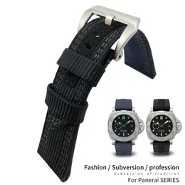 26mm Hight Quality Nylon Fabric New Style Watch Band For Pam985 Stainless Steel Pin Clasp Needle Buckle Waterproof Strap For Men F253O