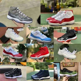 Jumpman Cherry 11 11s Scarpe da basket alte Uomo Donna Jubilee Playoff Bred Space Jam Win Like Easter Concord 45 Low Columbia Midnight Navy Barons Designer Sneakers