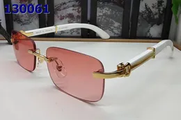 Funky Sunglass Designer Women Sunglasses Polaroid Lens Mens Goggle Senior Carti Buffalo Horn Tea Wooden Frame Woman Eyeglasses Vintage Metal Sun Glasses with Boxes