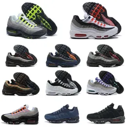 Trainers 95 Mens Running Casual Shoes Airmaxs 95s 25th Anniversary Classic OG Triple Solar Red Black White Blue Club Neon Cork Greedy Dark Smoke Grey Brand Sneakers S1