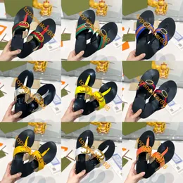 Lüks Kadın Sandalet Çift Web Thong Sandal Tasarımcı Kadın Flip Flops Moda Plaj Terlik Boyutu 35-42