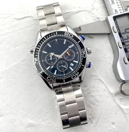 2023 Men Women All Subdials Work Mens Wristwatches Steel Quartz Wristwatch StopwatchWatch Relogies for Men Relojes Gift Watches