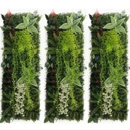Декоративные цветы 40 см 120 см на стенах искусственное растение газон трава мата зелень панель панель забор забора Ковер настоящий касание мох