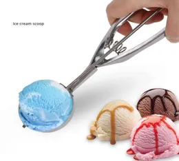 100pcs Premium Stainless Steel Ice Cream Tools Baller IceCream Scoop Scoops Fruit Melon Spoon Digging Cookie Dough Scooper SN3273929567