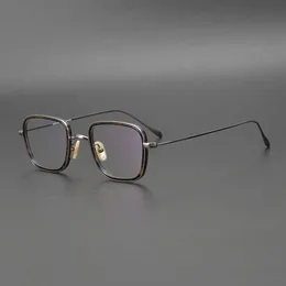 Os principais óculos de sol de designer de luxo 20% de desconto limitam o japonês de titânio puro de titânio pequeno número de espetáculo completo com caixa