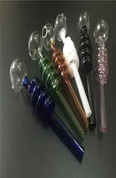 high quality curved glass pipes Hand tobacco Pipe Colorful Glass oil Pipes large bubbler burner dry herb smoking pipe 9033992