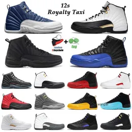 Newest 12s Royalty Taxi Basketball Shoes 12 Utility Twist Reverse Flu Game Dark Concord Playoffs Wolf Grey Gym Red Fiba Mens Trainers