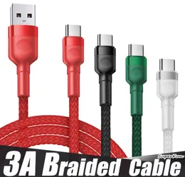 3A Тип C Micro USB -плетеные сплавные кабели.