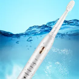 Wysokiej jakości ultradźwiękowe elektryczne szczoteczki do zębów szczotki do zębów 2 minuty Timer zęby szczotka z 4pc