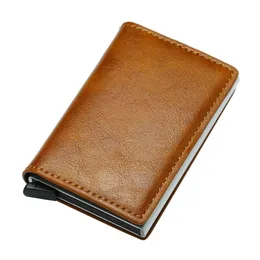 Wallets MOLAVE Wallet Women Men Vintage Magnetic Snap Aluminum Business Card Holder Automatic -up Case Bag Leather 2023DEC25
