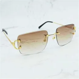 20% zniżki na luksusowy projektant Nowe okulary przeciwsłoneczne dla mężczyzn i kobiet 20% zniżki na ponadwymiarowe vintage Glass Men Brand Women Sunglass Big Square Shades