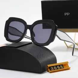 Top luxe zonnebrillen polaroid lensontwerper dameshoens goggle senior brillen voor dames bril frame vintage metalen zonnebril met doosluipaard