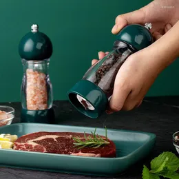 Dinnerware Sets Acrylic Pepper Grinder Domestic Black Powder Manual Grinding Bottle Kitchen Seasoning