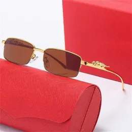 10% OFF Luxury Designer New Men's and Women's Sunglasses 20% Off leopard head half frame trend small box fashion glassesKajia