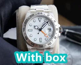 2023 Watch Mens Automático Cerâmica mecânica Relógios 40mm Aço inoxidável FLASCO DE ARGULHO DE NATA SAPPHIRE SAPPHIRE SUPER LUMO