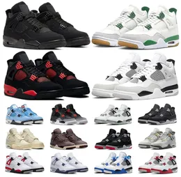 2023 AUTENTICO 4 SCARPE BLUI AUNIONE SE UNIONE 4S A MA MANIERERE PINE GREEN CANVAS CANVAS FUOCO ROSSO SALVA BLACO KAWS ALLA GIOVATO SIGNI