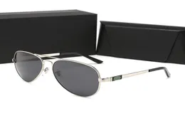 2021 люксовый бренд поляризованные солнцезащитные очки для мужчин и женщин солнцезащитные очки-пилоты uv400 очки в металлической оправе поляроидные линзы и коробка3480071