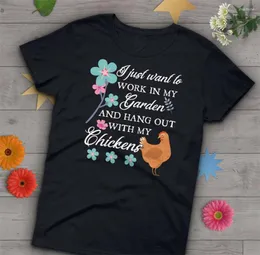 رجال القمصان دجاج البستنة تي شيرت S M L 1-3XL MENS Womens Pet Lover Cute Hen Gift Usisex Funny Tee Shirt