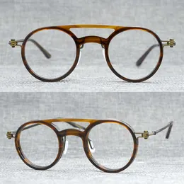 Luksusowe projektant Nowe okulary przeciwsłoneczne dla mężczyzn i kobiet 20% zniżki w wysokiej jakości wysokiej jakości czysty tytanowy silikonowy wspornik nosowy podwójna wiązka Pilot Ramka ręcznie robione okulary SC036