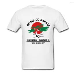 Męskie koszule 2023 Przyjazd zabawne powiedzenia organizator Miyagi do karate na mężczyzn t-shirt tkanina letnie mężczyźni tee vintage tops