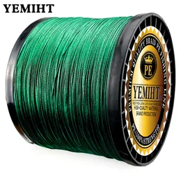 釣りのアクセサリーYemiht Multicolor 8/4 Strands 1000m 500m 300M PE Braid fishing Line Sea Sathwater Fishing Weave 100％Superpo P230325