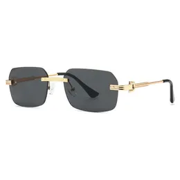 Luksusowe projektant wysokiej jakości okulary przeciwsłoneczne 20% zniżki na 304 Styl Modny mężczyźni Mały pudełko bez metalowego metalowego pokaz