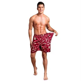 Décontracté lâche hommes Satin soie Pijama Shorts vêtements de nuit d'été doux Boxer sous-vêtements pyjama Sexy vêtements de nuit sous-vêtements pyjama hom247w
