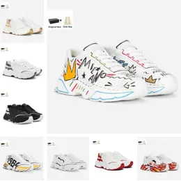 Avec Box Populaire Hommes 2023 Chaussures de sport Super-flex Semelle en caoutchouc Daymaster Sneakers Graffiti Veau Nappa Cuir Homme Garçon Cool Baskets EU38-