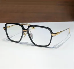 Novos óculos ópticos de design de moda 8182 Quadro quadrado Retro Punk Rock estilo lente transparente de lente transparente de ponta alta transparente