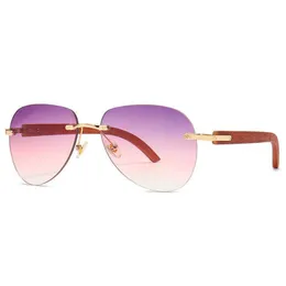 高級デザイナーNew Men's and Women's Sunglasses 20％オフ2337ポップフレームレスメタルウォークショーストリートショットの40％オフ