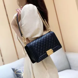 Designer Flap bag High-End Handbag Genuine leather Crossbody bag 25CM Delicate knockoff With Box YC010