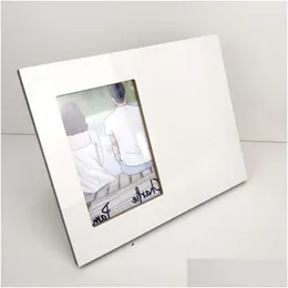 Sublimation Blanks Blank Po Frame Wall Hanging Replaceable Panel With Bracket Drop Delivery 202 Dhsuk