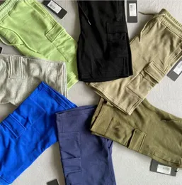 Mens shorts casual last shorts sommarstrandbyxor modebyxor med fickor bomulls korta höftpop joggar storlek m-xxl