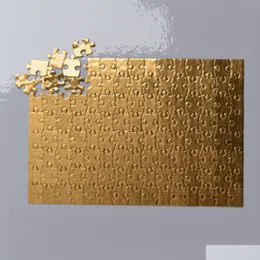 Sublimationsrohlinge Puzzles Goldpapier Karton Puzzle Basteln A5 60 Stück 80 Stück 48 Stück Drop Lieferung 202 Dheug