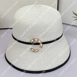 Wakacje słomki czapka na plażę czapki na plaży męska moda trawa luksusowe wiadra czapki patchwork projektant dopasowany czapki wakacje casquette bob