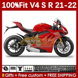 Motorcycle Fairings For DUCATI Street Fighter Panigale V4S V4R V 4 V4 S R 2018-2022 Body 167No.40 V-4S V-4R V4-S V4-R 21 22 2021 2022 Injection Molding Bodywork red stock