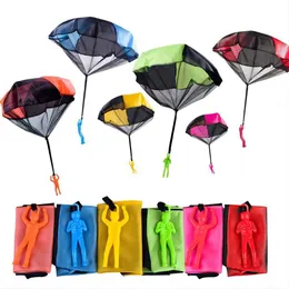 Hand Throwing Parachute Kids Outdoor Funny Toy Game Play for Children Fly