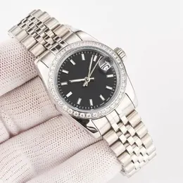 Quartz Lady Watch Başkanı Diamond çerçeve kabuk yüzü kadınlar 28/31mm 36/40mm paslanmaz saatler en düşük fiyatlı kadın otomatik mekanik bilek hediye siyah kol saati