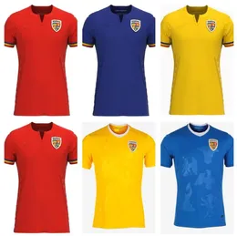 2022 2023 2024 Rumunia piłkarski koszulki domowe 22 23 24 Alexandru Cicaldau Ianis Hagi Dennis Man Marin Football Shirts Maillots Camiseta de futbol Tajlandia