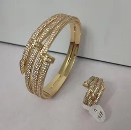 Bracelete de ouro e prata de alta qualidade, bracelete de diamantes de tênis, designer para mulheres, homens, casal, designer de moda, festa de casamento, presentes de dia dos namorados