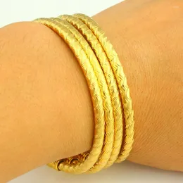 Bangle Adixyn 4PCS/ LOT WOMEN DUBAI GOLD FASHION BRACELET MIDDLE EAST/ AFRICAN/ ARABIC/ ETIOPIAN JEWELRY