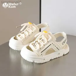 Sandals Size 22-31 Summer Baby Sandals Toe-protection Boys Beach Shoes Kids Girls Sport Sandals Soft Bottom Toddler Shoes Sandalias 1-6y W0327