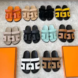 Women designer slipper slides sandal summer sandals sandles shoes men classic brand beach casual woman outside slippers sliders leather 10A with
