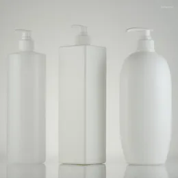 Бутылки для хранения пустые 1000 мл круглый / плоский квадратный лосьон контейнер HDPE.