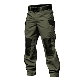 Męskie spodnie Mężczyzn Wojskowe Polegi za ładunki armia zielone spodnie bojowe Multi Pockets Gray Mundur Paintball Airsoft Autumn Working 230327