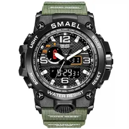 Smael Brand Fashion Men Sports Watches Men Analog Quartz zegar Wętrze wojskowe Zegarek Męski Zegarek Mężczyzn Mężczyzn Masculino 220113280m