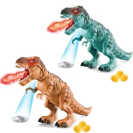 Juguete de caminata de control remoto de dinosaurio: Tyrannosaurus Rex  electrónico con spray simulado de llamas, sonidos realistas de luz roja - Main Image