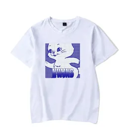 Erkek Tişörtler Kpop Jeans Bunny T-shirt Crewneck Kısa Kollu Tee Erkek Kadın Tshirt Kot Pankasal Merkez Gündelik Stil Giysileri 230327