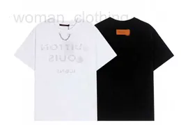 Erkek Tişörtler Tasarımcı Yaz Orta Uzunluk Kısa Kollu T-Shirt Kadınlar Koreli Versiyon YENİ YÜKÜM BİLDİRİM TASARIM GÜZEL Pamuk R6KX